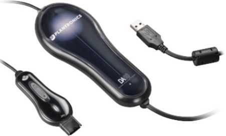 Plantronics 63725-01 Model DA60 USB Digital Adapter, Includes a USB audio processor with digital signal processing (DSP) for crisp, clear sound, and PerSono Pro 2.0 software that provides contact center agents and supervisors with unparalleled control of voice and audio quality, UPC 017229116672 (6372501 63725 01 6372-501 637-2501 DA-60 DA 60)