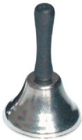Mabis 640-5401-0000 Long Handle Call Bell, Steel call bell delivers a loud, clear ring for those who are bed ridden and may need assistance, Black wooden handle is easy to grasp, Overall height 4” (640-5401-0000 64054010000 6405401-0000 640-54010000 640 5401 0000) 