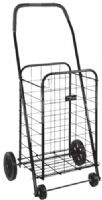 Mabis 640-8213-0200 Folding Shopping Cart, Black, This easy-to-assemble cart is designed for transporting groceries or laundry (640-8213-0200 64082130200 6408213-0200 640-82130200 640 8213 0200) 