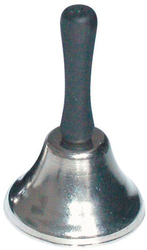 Mabis 640-5401-0000 Long Handle Call Bell, Steel call bell delivers a loud, clear ring for those who are bed ridden and may need assistance, Black wooden handle is easy to grasp, Overall height 4 (640-5401-0000 64054010000 6405401-0000 640-54010000 640 5401 0000)