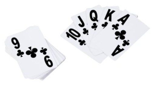 Mabis 640-9009-0000 Low Vision Playing Cards, Ideal for those with poor vision, Extra-large numbers and letters, Latex Free, 1 Deck of 52 Cards (640-9009-0000 64090090000 6409009-0000 640-90090000 640 9009 0000)