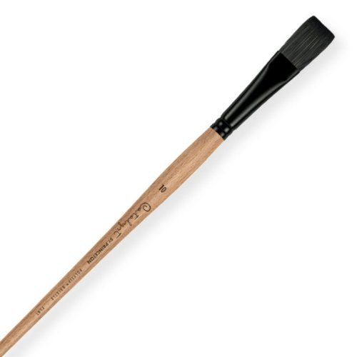 Princeton 6400F-24 Catalyst Polytip Bristle Brush Flat 24 Long Handle; Super stiff, extremely responsive; Designed for heavy body acrylics and mediums; Work with oils, acrylics, water miscible oils, plaster, clay, and even frosting; Heat resistant for encaustic work; Easy to wipe clean; Solvent resistant; UPC 757063643476 (PRINCETON6400F-24 PRINCETON6400F24 BRUSH6400F-24 CATALYST6400F-24 POLYTIP6400F-24 BRUSH24LONG6400F-24)