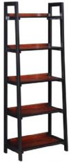 Linon 64019BLKCHY-01-KD-U Camden Five Shelf Bookcase; Has a transitional design and style; Perfect for small spaces, each item occupies minimal floor space but provides ample storage and display space; Black Cherry finish exudes sophistication; Perfect for storing and displaying books and decorative items, is sturdy and durable; UPC 753793918907 (64019BLKCHY01KDU 64019BLKCHY-01KD-U 64019BLKCHY01-KDU 64019BLKCHY-01KD-U) 