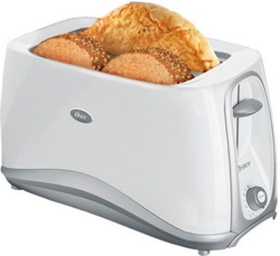 Oster 6544-013 Two Slice Toaster, White; Removable crumb tray, easy to clean, even in automatic dishwashers; Custom indicator with 7 toast levels, from light to dark, to toast the food to your liking (6544013 6544 013 654-4013)