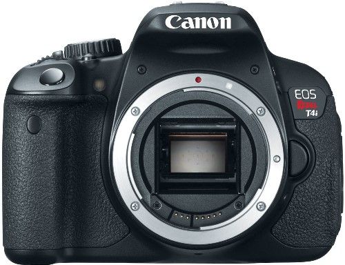Canon 6558B001 EOS Rebel T4i Digital Camera Body Only, 3.0 in. (Screen aspect ratio of 3:2) LCD Monitor, 18.0 Megapixel CMOS (APS-C) sensor, 14-bit A/D conversion, ISO 10012800; expandable to 25600 (H) for shooting from bright to dim light and high performance DIGIC 5 Image Processor for exceptional image quality and speed, UPC 013803150582 (6558-B001 6558 B001 6558B-001 6558B 001)