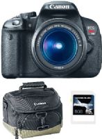 Canon 6558B003-3-KIT EOS Rebel T4i EF-S 18-55mm IS II Digital Camera with Custom Gadget Bag and 8GB SDHC Memory Card, 3.0 in. (Screen aspect ratio of 3:2) LCD Monitor, 18.0 Megapixel CMOS (APS-C) sensor, 14-bit A/D conversion, ISO 100–12800, High speed continuous shooting up to 5.0 fps allows you to capture all the action, UPC 837654979839 (6558B0033KIT 6558B0033-KIT 6558B003-3KIT 6558B003 3-KIT) 