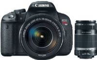 Canon 6558B005L1-KIT EOS Rebel T4i EF-S 18-135mm IS II Digital Camera Kit with EF-S 55-250mm f/4-5.6 IS II Telephoto Zoom Lens, 3.0 in. (Screen aspect ratio 3:2) LCD Monitor, 18.0 Megapixel CMOS (APS-C) sensor, 14-bit A/D conversion, ISO 100–12800, High speed continuous shooting up to 5.0 fps allows you to capture all the action, UPC 837654671900 (6558B005L1KIT 6558B005-L1-KIT 6558B005-L1KIT 6558B005 L1-KIT 2044B002) 