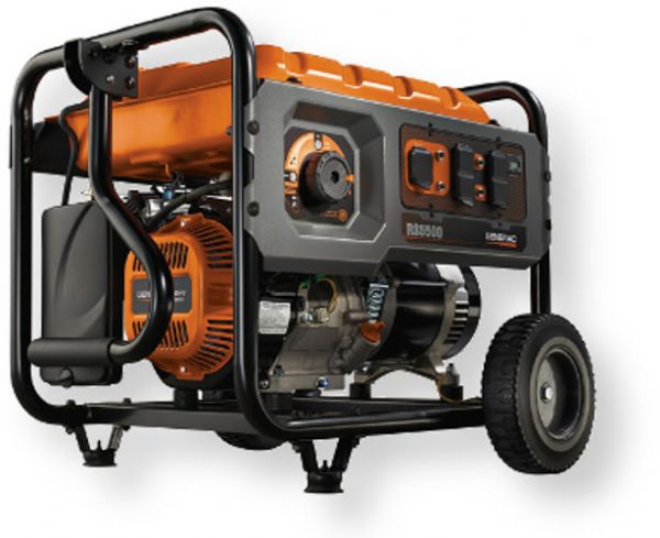 Generac 6672-RS5500-49ST RS Series 5500 Watt Portable Generator With Cord, Yellow and Black; PowerDial, integrates the start, run and stop functions into one simple-to-use dial, conveniently located for quicker startup and shut-down, eliminating the search for separate controls in an emergency; UPC 696471066722 (GENERAC  6672RS550049ST GENERAC  6672 RS5500-49ST GENERAC  6672-RS5500-49ST GENERAC  6672 RS-5500-49ST GENERAC  6672/RS5500/49ST GENERAC  6672 RS 5500 49ST)