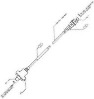 Intermec 067364-016 Straight 2.43 m (8 ft) Cable Assembly For use with MicroBar 9745 Base Station, 10 pin T2455, Wand Emulation (067364016 067364 016) 
