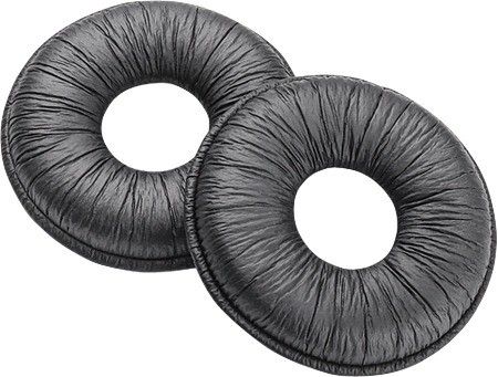 Plantronics 67712-01 Leatherette Ear Cushion, One pair, Black For use with SupraPlus, SupraPlus SL, SupraPlus Wireless, SupraPlus Wideband and SupraPlus UNC Headsets, UPC 017229119000 (6771201 67712 01 6771-201 677-1201)