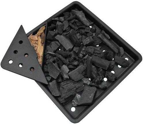 Napoleon 67731 Smoker Charcoal Tray Fits with 450/600/450 Prestige Series and 485/605/730 Mirage Series, Turns your gas grill into a charcoal grill, No lighter fluid is needed, Easy clean up, Great for indirect rotisserie cooking, Easy to add and remove, High quality construction, UPC 629162677310 (67-731 677-31)