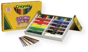 Crayola 68-8024 Long Colored Pencil Class Pack 240 Piece; Preferred by teachers; Made with thick, soft leads so they wont break easily under pressure; UPC 071661080242 (68-8024 688024 BAS130 CRAYOLA68-8024 CRAYOLA688024 CRAYOLABAS130) 
