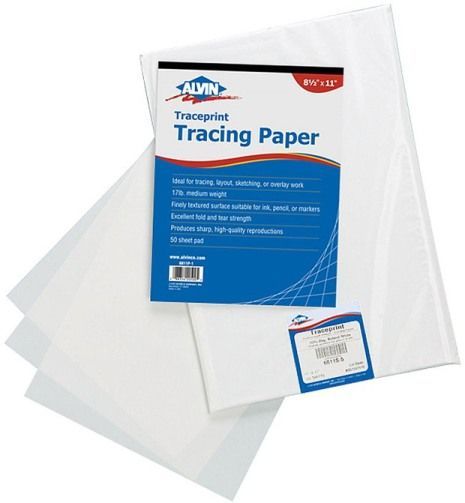 Alvin 6811-HR-7 Traceprint Tracing Paper 250-Sheet Pack 17