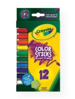 Crayola 68-2312 Woodless Color Sticks Pencil 12-Color Set; All color, no wood; Lasts four times longer than standard length Crayola colored pencils!; Create thin lines or broad strokes; Looks great on colored paper; Non-toxic; Shipping Weight 0.31 lb; Shipping Dimensions 7.38 x 4.00 x 0.44 in; UPC 071662523121 (CRAYOLA682312 CRAYOLA-682312 CRAYOLA-68-2312 CRAYOLA/682312 682312 ARTWORK) 
