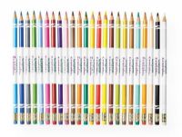 Crayola 68-2424 24-Color Erasable Colored Pencil Set; Change and re-do drawings or correct mistakes; Complete picture-perfect homework assignments and reports in color, without having to worry about starting over; UPC 071662034245 (CRAYOLA682424 CRAYOLA-682424 CRAYOLA-68-2424 CRAYOLA/682424 682424 ARTWORK) 