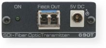 KRAMER690T Model 2x3G SDI Transmitter over Ultra–Reach SM Fiber, Max. Data Rate 3Gbps, Inputs 2 SDI on BNC connectors, Outputs 2 single–mode fiber optic on LC connectors, HDTV Compatible, Multi–Standard Operation, Laser Standards Compliance, Kramer Equalization and re&#8209;Klocking Technology, System Range Up to 10km (6.2mi), Shipping Weight: 1.1 Lbs, Shipping Dimensions 9.13" x 5.35" x 3.94"  (KRAMER690T DEVICE FIBEROPTIC CONNECTION RECEIVER) 