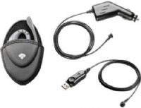 Plantronics 69679-01 Travel Pack For use with Discovery 640 640e 645 and Voyager 510 510S 510SL 510SL+ Headsets, Includes Belt Clip Carry Pouch, Car Lighter Adapter and USB Charging Cable, UPC 017229121836 (6967901 69679 01 6967-901 696-7901) 