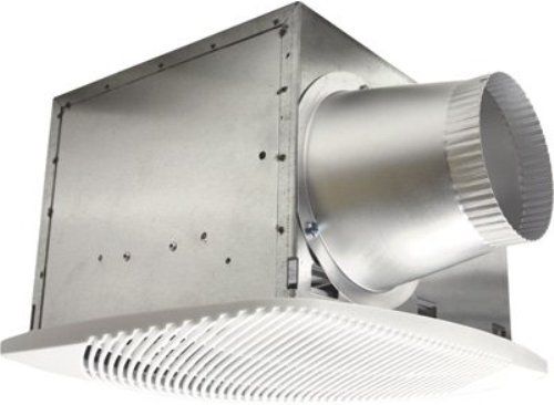 NuVent NXSH50UPS SH Series High Efficiency Quiet Fan, 0.3 Amps, 53 CFM High, White Color, Plastic/Steel Construction, 4