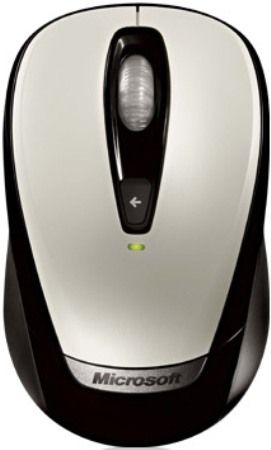 Microsoft 6BA-00001 Wireless Mobile Mouse 3000, White, 4 Buttons, Plug in the snap-in receiver when youre ready to work, then snap it into your mouse when you travel, preserving battery life, Battery Status Indicator, High Definition Optical Technology, Point and click to enlarge and edit details using the Magnifier, 6+ Months Battery Life, UPC 0882224688024 (6BA00001 6BA 00001)