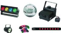 Eliminator Lighting 6 PAK Stage Lighting Package, include 8 in. Mirror Ball with a motor, Pinspot with gel caps, 400-watt Mini Fog Machine with a pint of Fog Fluid, and the Ez8 8-channel controller (6-PAK 6PAK) 