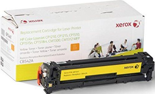 Xerox 6R1441 Toner Cartridge, Laser Print Technology, Yellow Print Color, 2200 Page Print Yield, HP Compatible OEM Brand, CB542A Compatible OEM Part Number, For use with HP LaserJet Printers CP1215, CP1515n, CP1201, UPC 095205756845 (6R1441 6R-1441 6R 1441 XEROX6R1441)