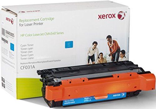 Xerox 6R3005 Toner Cartridge, Laser Print Technology, Cyan Print Color, 12500 Page Typical Print Yield, HP Compatible to OEM Brand, CF031A Compatible to OEM Part Number, For use with HP Color LaserJet CM4540 Printer Series, UPC 095205982725 (6R3005 6R-3005 6R 3005 XER6R3005)