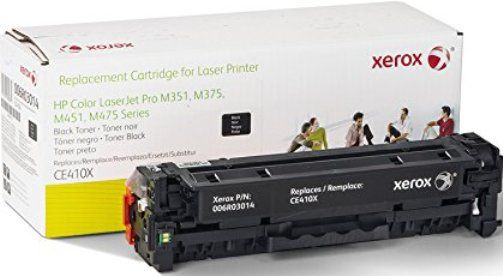 Xerox 6R3014 Toner Cartridge, Laser Print Technology, Black Print Color, 4000 page Typical Print Yield, HP Compatible OEM Brand, CE410X Compatible OEM Part Number, For use with HP Color LaserJet 300 Printer Series M351, M375, M375nw and HP Color LaserJet 400 Printer Series M451, M475, UPC 095205982817 (6R3014 6R-3014 6R 3014 XER6R3014)