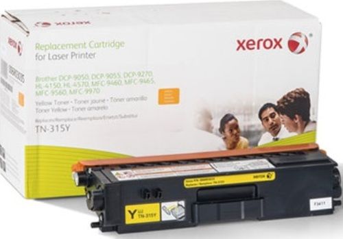 Xerox 6R3035 Toner Cartridge, Laser Printing Technology, Cyan Color, 3500 pages Duty Cycle, For use with Brother Printers DCP-9050, DCP-9055, DCP-9270, HL-4150, HL-4570, MFC-9460, MFC-9465, MFC-9560, MFC-9970, Brother OEM Compatible Brand, TN315Y OEM Compatible Part Number, UPC 095205982930 (6R3035 6R-3035 6R 3035 XER6R3035)