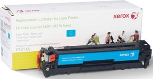 Xerox 6R3182 Toner Cartridge, Laser Print Technology, Cyan Print Color, 2400 Page Typical Print Yield, HP Compatible to OEM Brand, CF211A Compatible to OEM Part Number, For use with HP LaserJet Pro 200 Color Printers M251 n, M251 nw, M251, M276, MFP M276 n, MFP M276 nw, UPC 095205864168 (6R3182 6R-3182 6R 3182 XER6R3182)