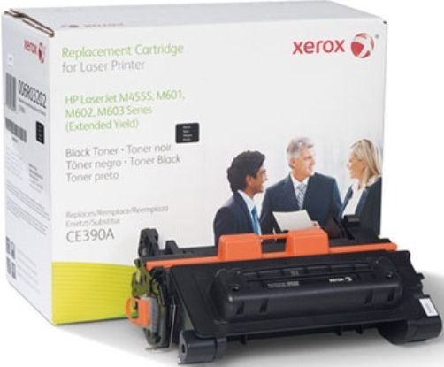 Xerox 6R3202 Toner Cartridge, Laser Print Technology, Black Print Color, 18000 pages Print Yield, HP Compatible OEM Brand, HP CE390A Compatible OEM Part Number, For use with HP LaserJet Enterprise 600 M602dn, 600 M602m, 600 M602n, 600 M602x, 600 M603dn, 600 M603n, 600 M603xh, M4555 MFP, M4555f MFP, M4555fskm MFP, M4555h MFP, UPC 095205864106 (6R3202 6R-3202 6R 3202 XEROX6R3202)