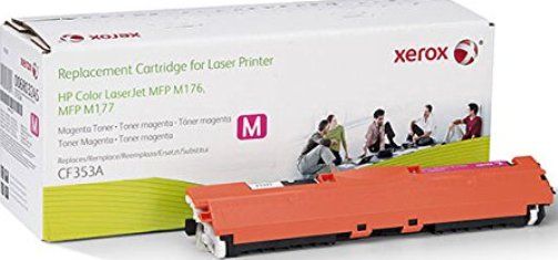 Xerox 6R3245 Toner Cartridge, Laser Print Technology, Magenta Print Color, Standard Yield Type, 1000 Page Typical Print Yield, HP Compatible to OEM Brand, CF353A Compatible to OEM Part Number, For use with HP Color LaserJet Pro Printers MFP M176 Series, MFP M176 n, MFP M177 Series, MFP M177fw, UPC 095205870343 (6R3245 6R-3245 6R 3245 XER6R3245)