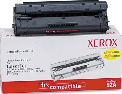 Xerox 6R927 Replacement Black Toner Cartridge Equivalent to C4092A for use with HP Hewlett Packard LaserJet 2100, 2100M, 2100TN, 2200, 2200D se, 2200DT, 2200DN and 2200DTN Printers; 6400 Page Yield Capacity, New Genuine Original OEM Xerox Brand, UPC 095205609295 (6R927 6R-927 6R 927 XER6R927) 