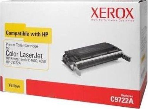 Xerox 6R943 Toner Cartridge, Laser Print Technology, Yellow Print Color, 8000 Pages. Print Yield, HP Compatible OEM Brand, HP C9722A Compatible to OEM Part Number, For use with HP Printer - LaserJet 4600 Series, UPC 095205609431 (6R943 6R-943 6R 943 XER6R943)