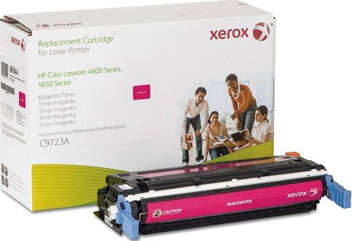 Xerox 6R944 Toner Cartridge, Laser Print Technology, Magenta Print Color, 8000 Pages Typical Print Yield, Xerox and HP Compatible OEM Brand, 6R944 and C9723A Compatible OEM Part Number, For use with HP LaserJet Printers 4600, 4600DN, 4600DTN, 4600N, 4610N, 4650, 4650DN, UPC 845161035955 (6R944 6R-944 6R 944) 
