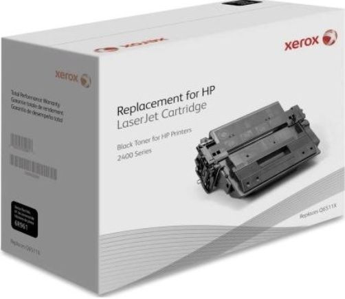 Xerox 6R961 Replacement Black Toner Cartridge Equivalent to Q6511X for use with HP Hewlett Packard LaserJet 2100, 2100M, 2100TN, 2200, 2200D se, 2200DT, 2200DN and 2200DTN Printers; 6400 Page Yield Capacity, New Genuine Original OEM Xerox Brand, UPC 095205609615 (6R961 6R-961 6R 961 XER6R961)