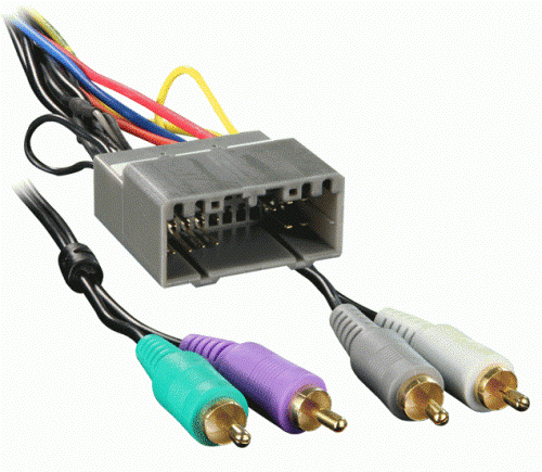 Metra 70-6503 Chy Dodge Amplifier Integration Harness 02-07, Amplifier Integration Harness, Includes RCAs, UPC 086429088614 (706503 70-6503)