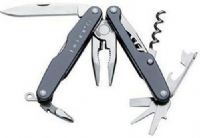 Leatherman 70108003K Multi Tool Juice C2 Stainless steel with anodized aluminum scales, Storm (gray), Needlenose Pliers, Straight Knife, Wire Cutters, Hard-Wire Cutters, Extra-Small Screwdriver, Small Screwdriver, Med/Lrg Screwdriver, Phillips Screwdriver, Lanyard Attachment, Can/Bottle Opener, UPC 037447462290 (70108003K 701-08003K 70108003 C-2 JUICE-C2) 