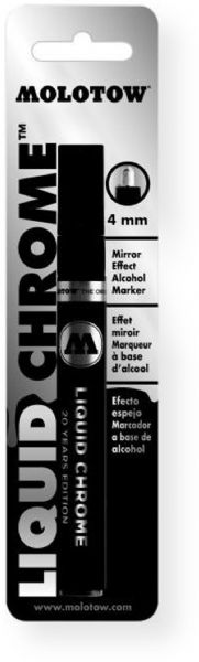 MOLOTOW 703.103BC Mirror Effect 4mm Alcohol Marker; Create high gloss mirrored effects with Liquid Chrome alcohol markers; Create a mirror finish on smooth, non absorbent surfaces such as glass or plastic; The paint is highly opaque and permanent with good UV resistance, and a low odor formula; UPC 014173411952 (M703103BC M-703103BC 703.103BC MOLOTOW703.103BC MOLOTOW-703.103BC MOLOTOW-703103BC)