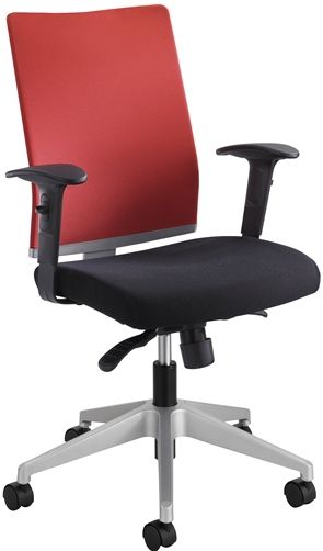 Safco 7031TA Tez Manager Chair, Tabasco; Pneumatic Seat Height Adjustment, 360 Swivel, Tilt Tension, Tilt Lock, Variable Synchro-Tilt; 250 lbs. Weight Capacity; Dual Wheel Carpet Casters; 2 1/2