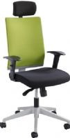 Safco 7031WA Tez Manager Chair, Wasabi; Pneumatic Seat Height Adjustment, 360° Swivel, Tilt Tension, Tilt Lock, Variable Synchro-Tilt; 250 lbs. Weight Capacity; Dual Wheel Carpet Casters; 2 1/2" Diameter Wheel/Caster Size; Nylon Material; 25" Diameter Base Size; Seat Size 19 1/4"w x 18 1/2"d; Back Size 17 1/2"w x 21"h; Seat Height 15 1/2" to 19" (7031-WA 7031 WA 7031W) 