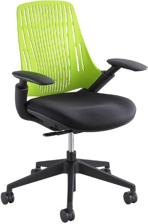 Safco 7043GN Thrill Task Chair, Green, Pneumatic Seat Height Adjustment, 250 lbs. Weight Capacity, 2 1/2