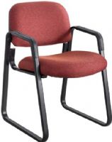 Safco 7047BG Cava Urth Sled Base Guest Chair, Burgundy; 250 lbs. Weight Capacity; 16 gauge steel frame, 12mm thick plywood back/seat Material Thickness; Nylon Material; GREENGUARD; Seat Size 20"w x 18"d; Back Size 20"w x 14"h; Seat Height 18 1/2"; 24" Diameter Base Size; 100% Polyester Upholstery; Integrated Arms; Dimensions 22 1/2"w x 24"d x 32 1/2"h; Weight 30 lbs. (7047-BG 7047 BG 7047B) 