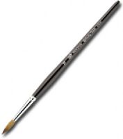 Princeton 7050R-10 Kolinsky Sable Round 10 Brush; These short handle watercolor brushes are made with the finest natural Kolinsky sable hair; The handle is finished with black lacquer and the brush head is connected by a seamless nickel ferrule; Rounds; UPC 757063705105 (PRINCETON7050R10 PRINCETON 7050R10 7050R 10 7050R-10) 