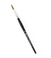 Princeton 7050R-2/0 Kolinsky Sable Round 2/0 Brush; These short handle watercolor brushes are made with the finest natural Kolinsky sable hair; The handle is finished with black lacquer and the brush head is connected by a seamless nickel ferrule; The natural hair ensures a generous belly for maximum water holding capacity and for maintaining a controlled, fine point; Rounds; UPC 757063705020 (PRINCETON7050R20 PRINCETON-7050R20 PRINCETON-7050R-2/0 PRINCETON/7050R20 7050R20 ARTWORK) 