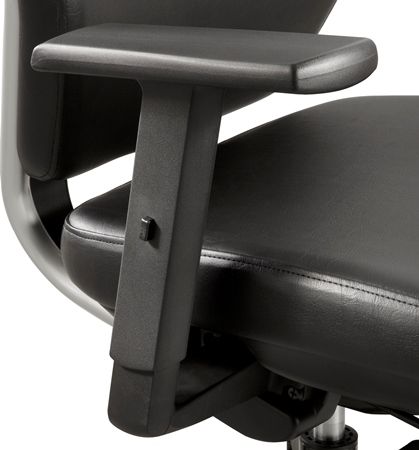Safco 7064BL Height Adjustable T-Pad Arm Kit for Sol Task Chair, Black; For the 7065 Sol Task Chair; Includes left and right arms; 250 lbs. Weight Capacity; Adjustability - Height 26 1/2