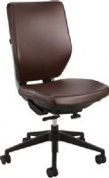 Safco 7065BR Sol Task Chair, Brown; Pneumatic Seat Height Adjustment, 360° Swivel, Tilt Tension, Multi Position Synchro Tilt with Lock; 250 lbs. Weight Capacity; Dual Wheel Carpet Casters; 2 1/2" Diameter Wheel/Caster Size; Seat Size 19"W x 19"D; Back Size 18 1/2"w x 21"h; Seat Height 17 1/2"-20 1/2"H; 25" Diameter Base Size (7065-BR 7065 BR 7065B) 