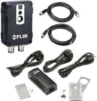FLIR 71201-0101-KIT Model AX8 Value Package; Includes: 71201-0101 FLIR AX8 Sensor (9Hz) 48 degrees, T128390ACC Ethernet Cable M12 to RJ45, T128391ACC M12 to Pigtail 2m Cable, T199019 PoE Injector and Cable Kit 120V, T199163 Front Mounting Kit and T128775ACC Rear Mounting Plate; UPC 793950110102 (712010101KIT 712010101-KIT 71201-0101KIT AX-8 AX 8) 
