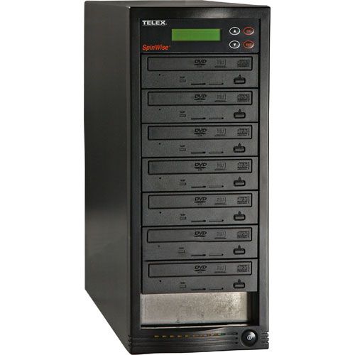 Telex Spinwise 7-1632UD Seven-Drive 16x Stand-Alone DVD and 32x CD Duplicator with 80GB Hard Drive and a USB-2.0 Connector - Tower (71632UD, 7 1632UD)