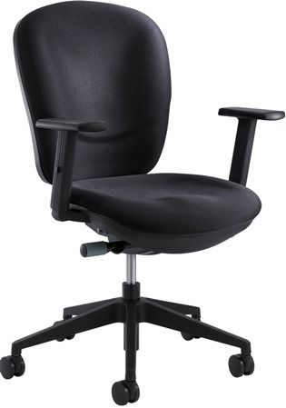 Safco 7205BL Rae Task Chair, Black; Synchro Mechanism with Seat Slide; 250 lbs. Weight Capacity; Seat Size 19 1/2
