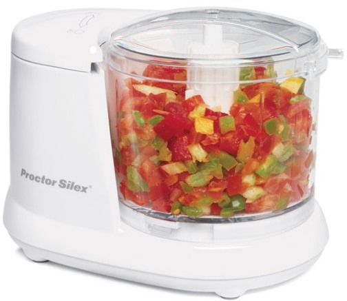 Proctor Silex 72500 Food Chopper, 1 1/2 cup capacity, Pulse speed control, Dishwasher safe bowl, lid and blade (72-500 72 500)